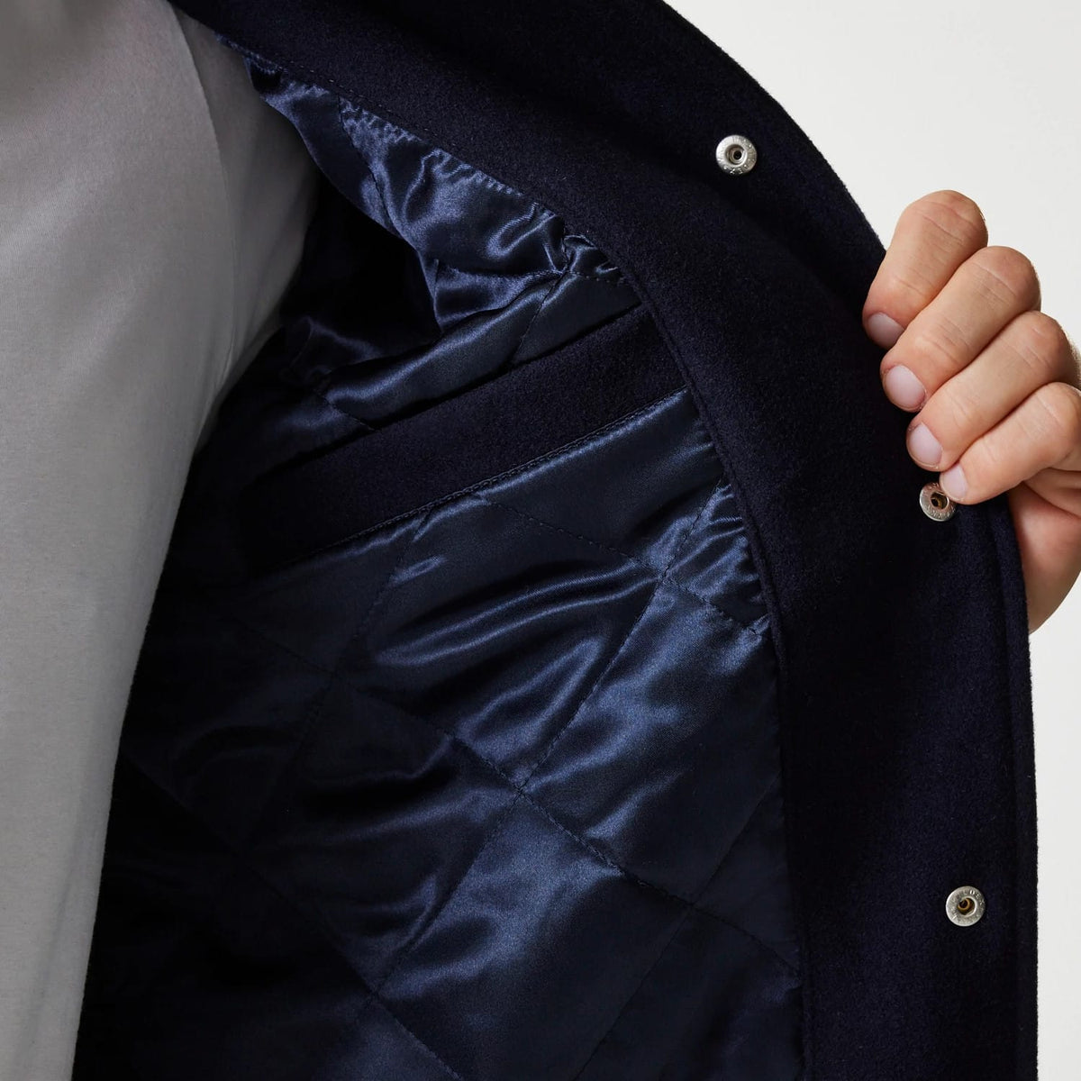 LA Dodgers MLB Wordmark Navy Varsity Jacket-klyvox