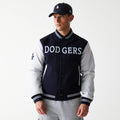 LA Dodgers MLB Wordmark Navy Varsity Jacket-klyvox