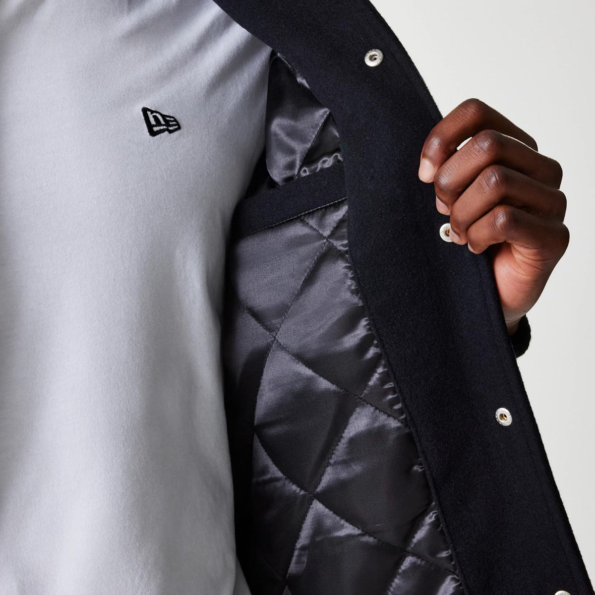 New York Yankees MLB Wordmark Black Varsity Jacket-klyvox