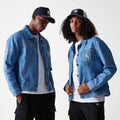 New York Yankees MLB Dark Blue Denim Jacket-klyvox