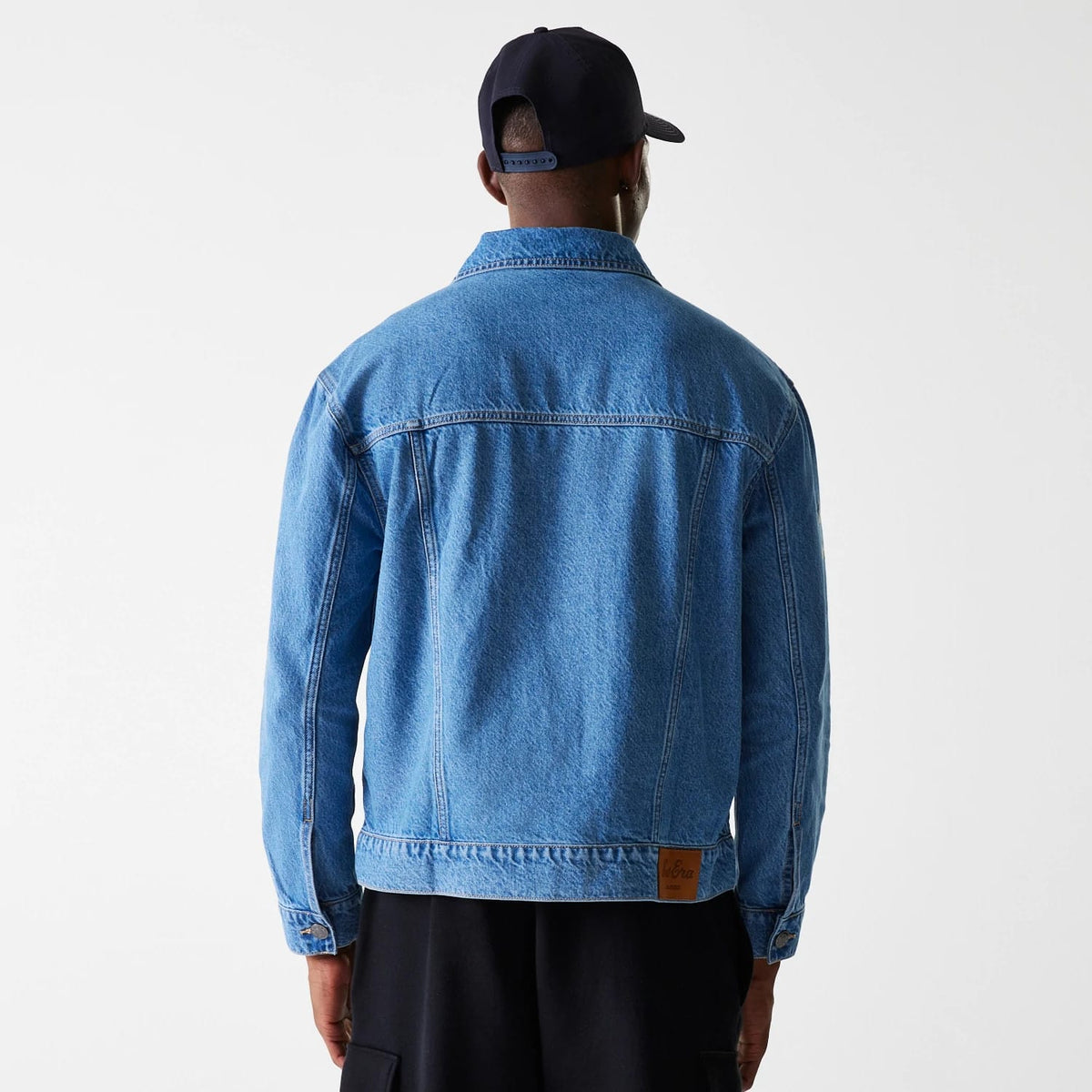 New York Yankees MLB Dark Blue Denim Jacket-klyvox