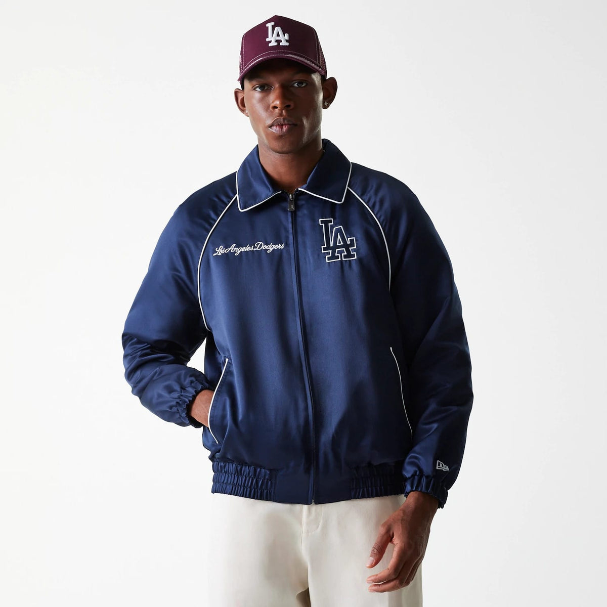 LA Dodgers MLB Navy Club Jacket-klyvox