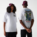 New York Yankees MLB Baseball Graphic White Oversized T-Shirt-klyvox