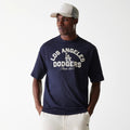 LA Dodgers MLB Heritage Navy Oversized T-Shirt-klyvox