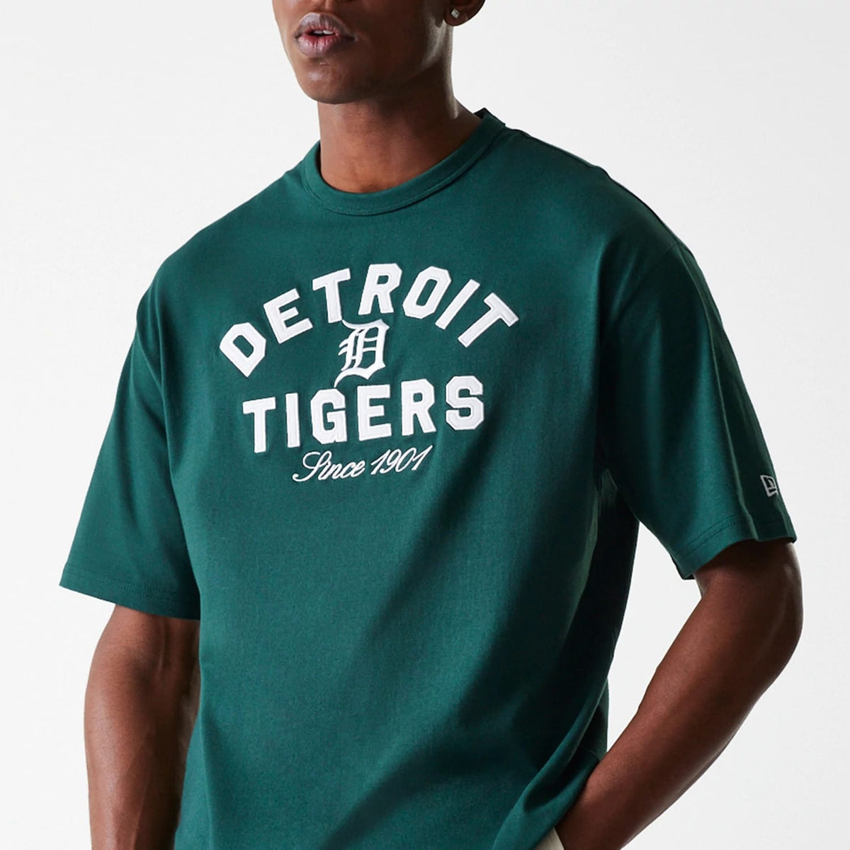Detroit Tigers MLB Heritage Dark Green Oversized T-Shirt-klyvox