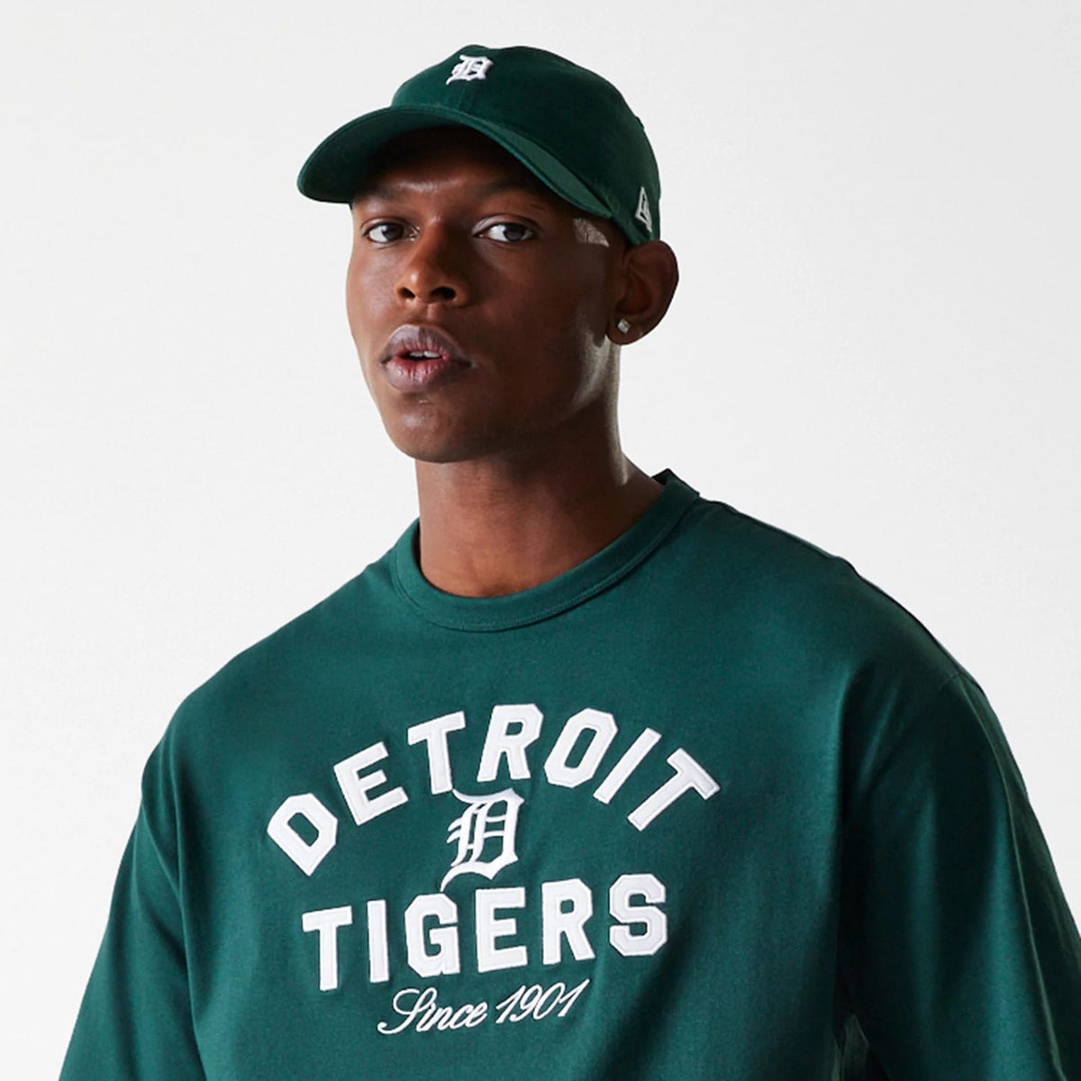 Detroit Tigers MLB Heritage Dark Green Oversized T-Shirt-klyvox