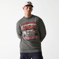 San Francisco 49ers NFL Washed Super Bowl Grey Oversized Crew Neck Sweater-klyvox