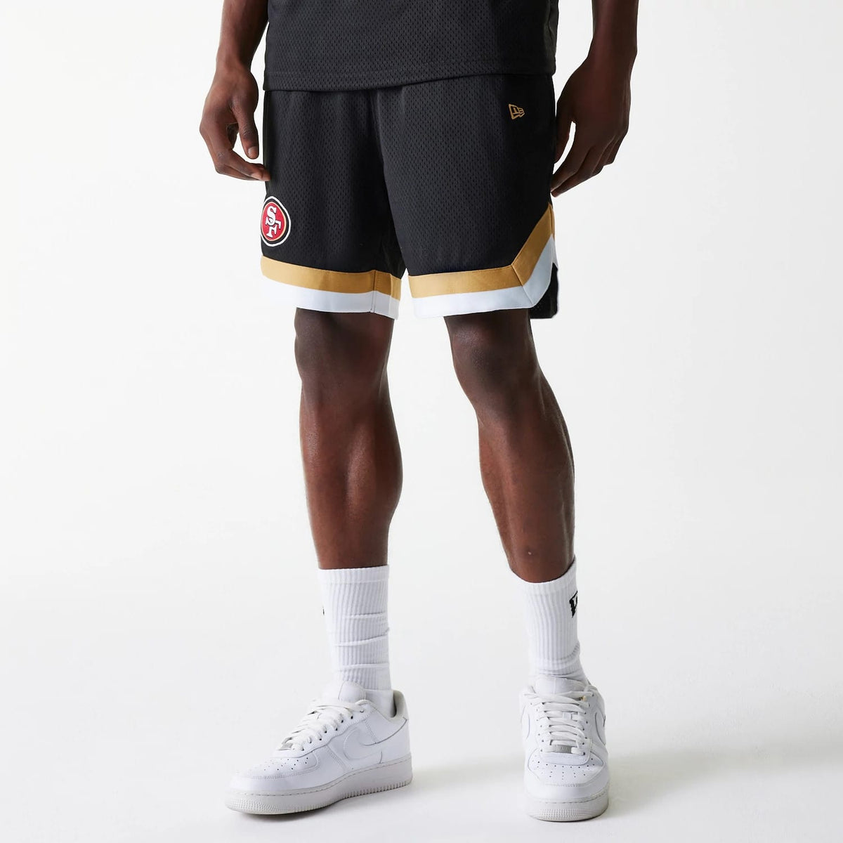 San Francisco 49ers NFL Mesh Black Shorts-klyvox