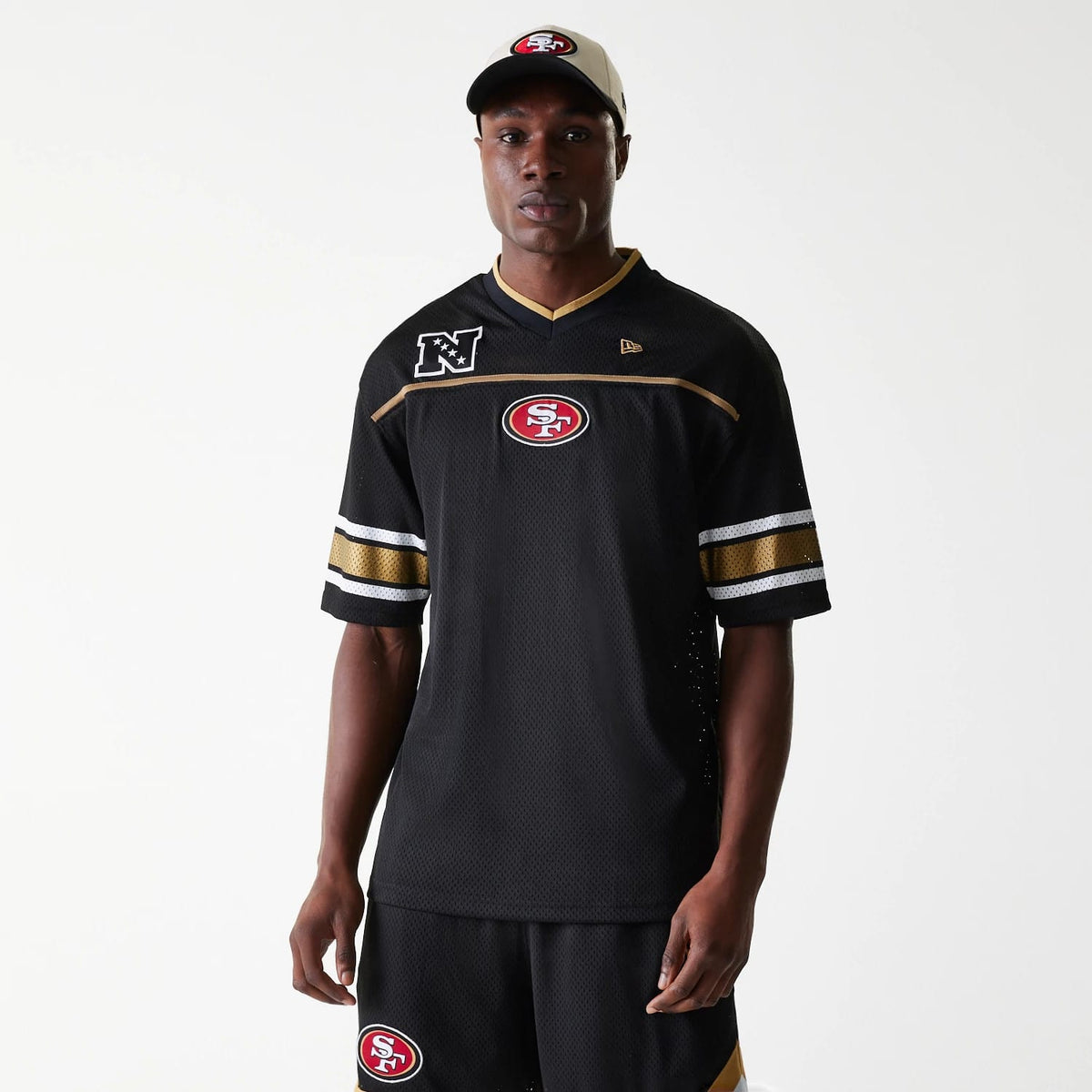 San Francisco 49ers NFL Mesh Black Jersey-klyvox