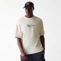 New Era Animal Graphic Light Beige Oversized T-Shirt-klyvox