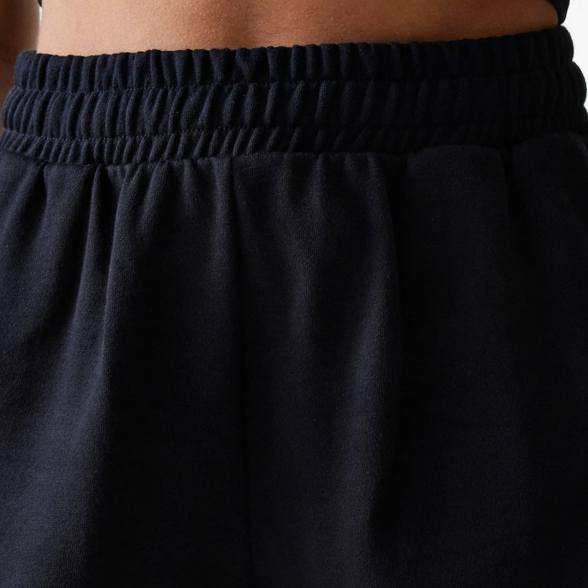 New York Yankees Womens MLB Midi League Essential Black Shorts-klyvox