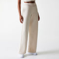 LA Dodgers Womens MLB Tonal Light Beige Straight Leg Joggers-klyvox