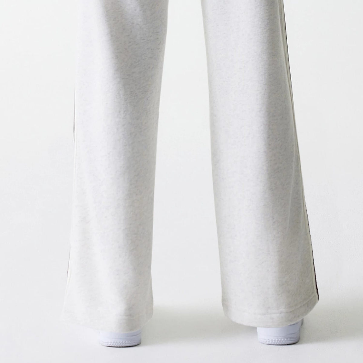 Womens New Era Pastel Grey Straight Leg Joggers-klyvox