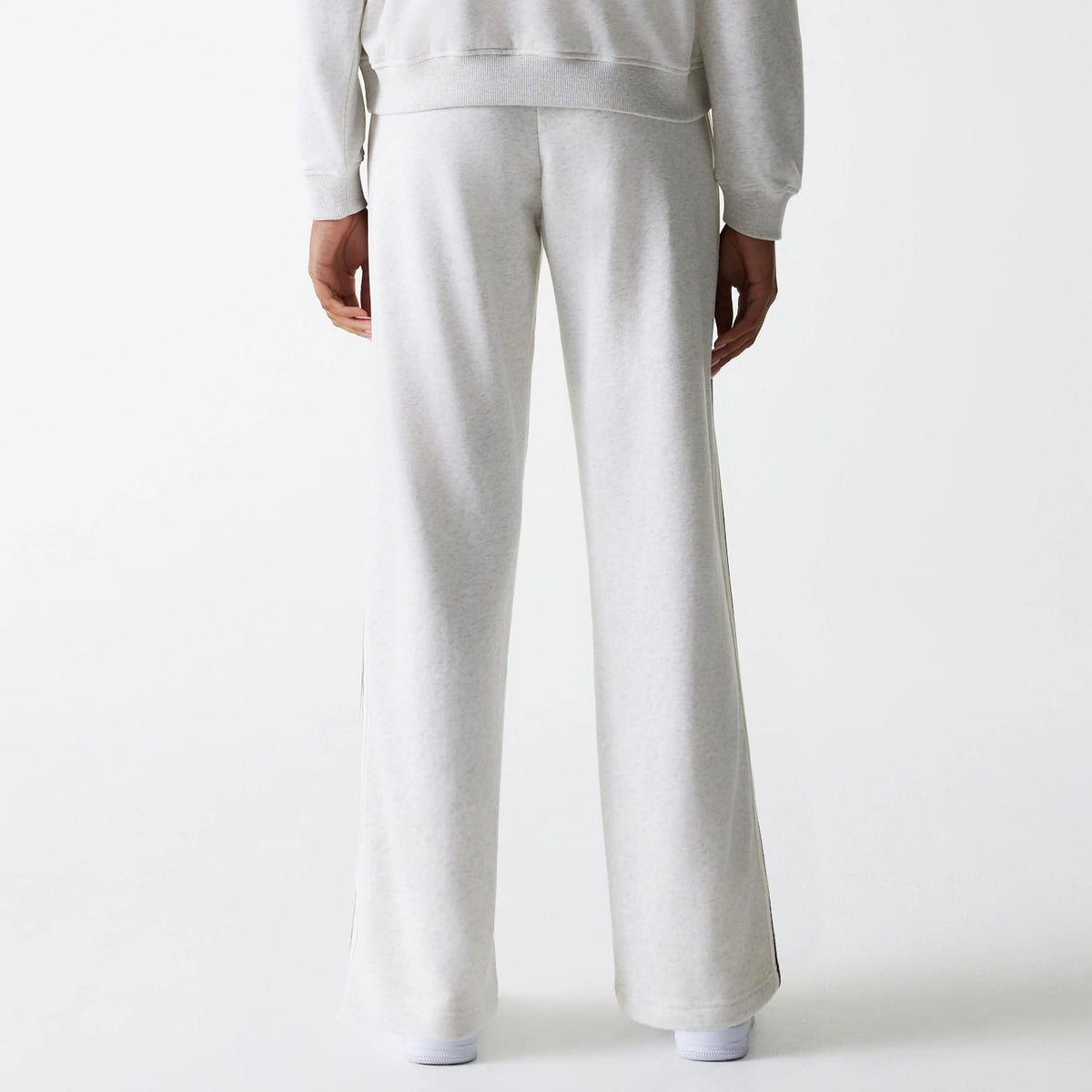 Womens New Era Pastel Grey Straight Leg Joggers-klyvox