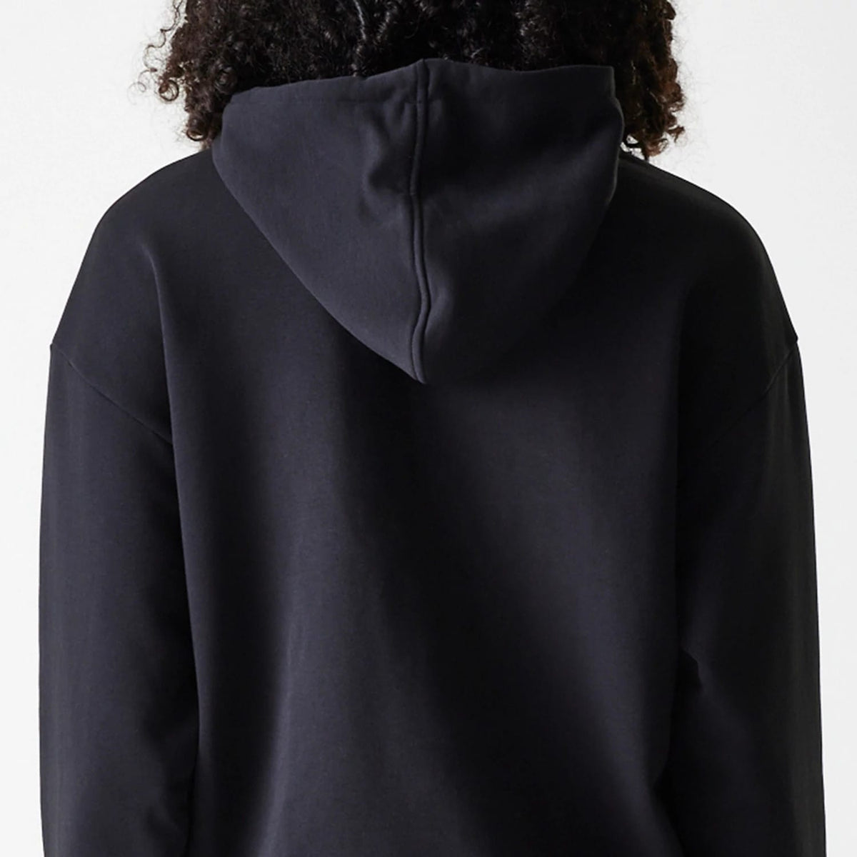 Womens New Era Crest Black Pullover Hoodie-klyvox