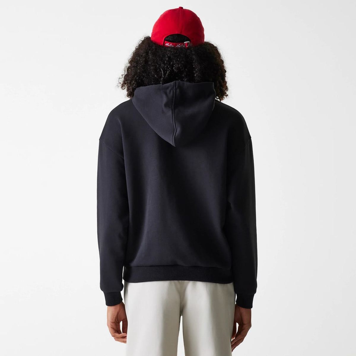 Womens New Era Crest Black Pullover Hoodie-klyvox