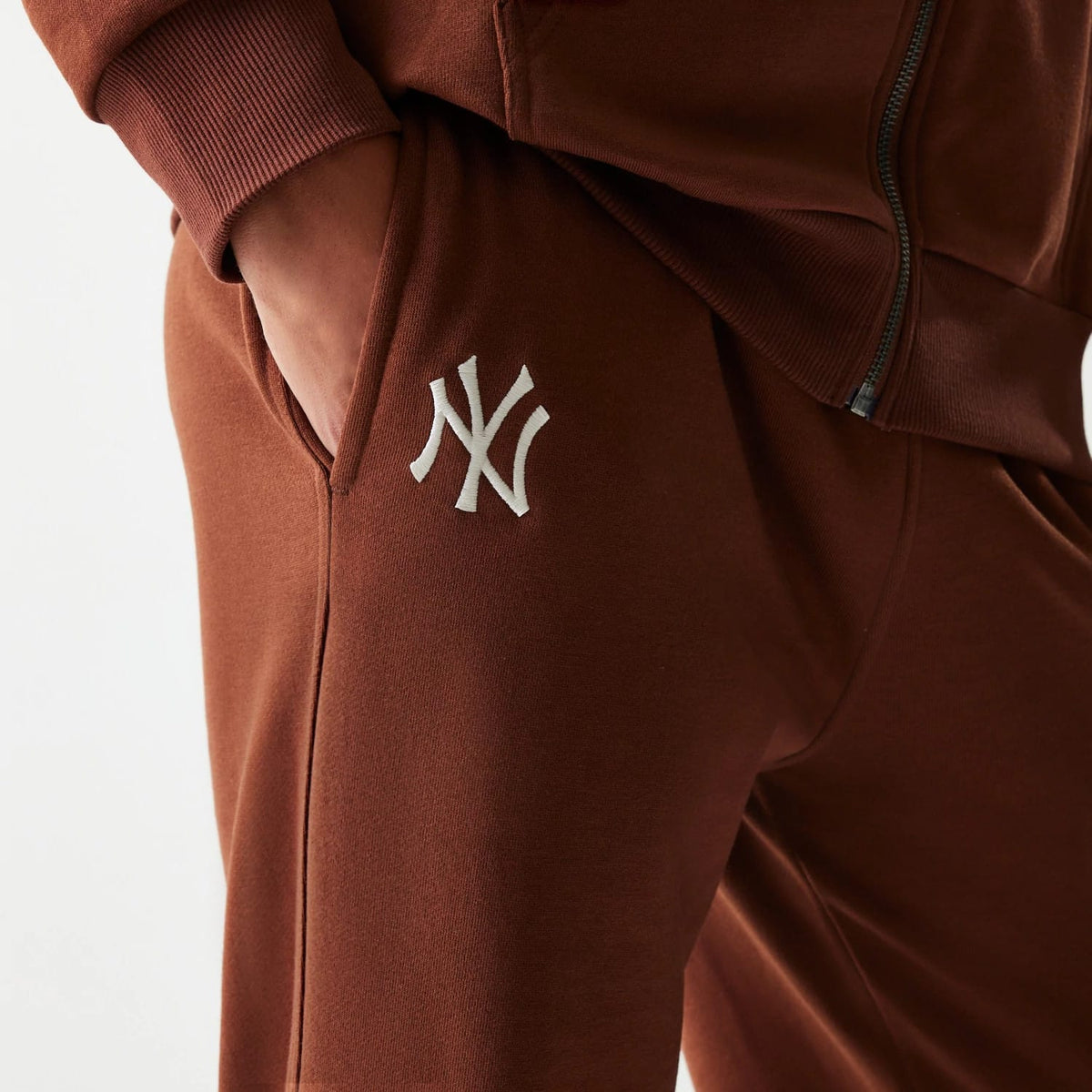 New York Yankees MLB Midi League Essential Brown Joggers-klyvox