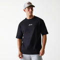 New Era Trucker Patch Black Oversized T-Shirt-klyvox