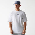 New Era Trucker Patch White Oversized T-Shirt-klyvox