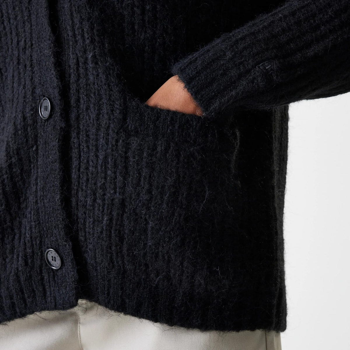 New York Yankees Womens MLB Knit Black Cardigan-klyvox