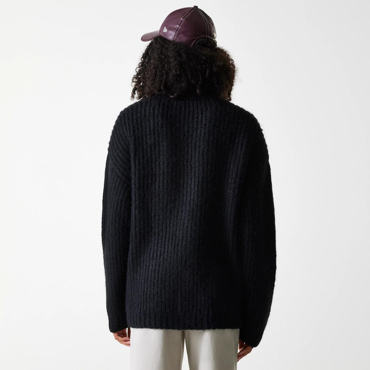 New York Yankees Womens MLB Knit Black Cardigan-klyvox