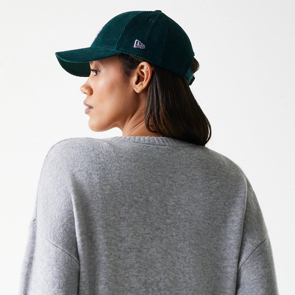 LA Dodgers Womens MLB Knit Grey Crew Neck Sweater-klyvox