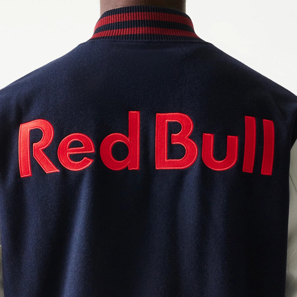 Red Bull Racing Dark Blue Varsity Jacket-klyvox