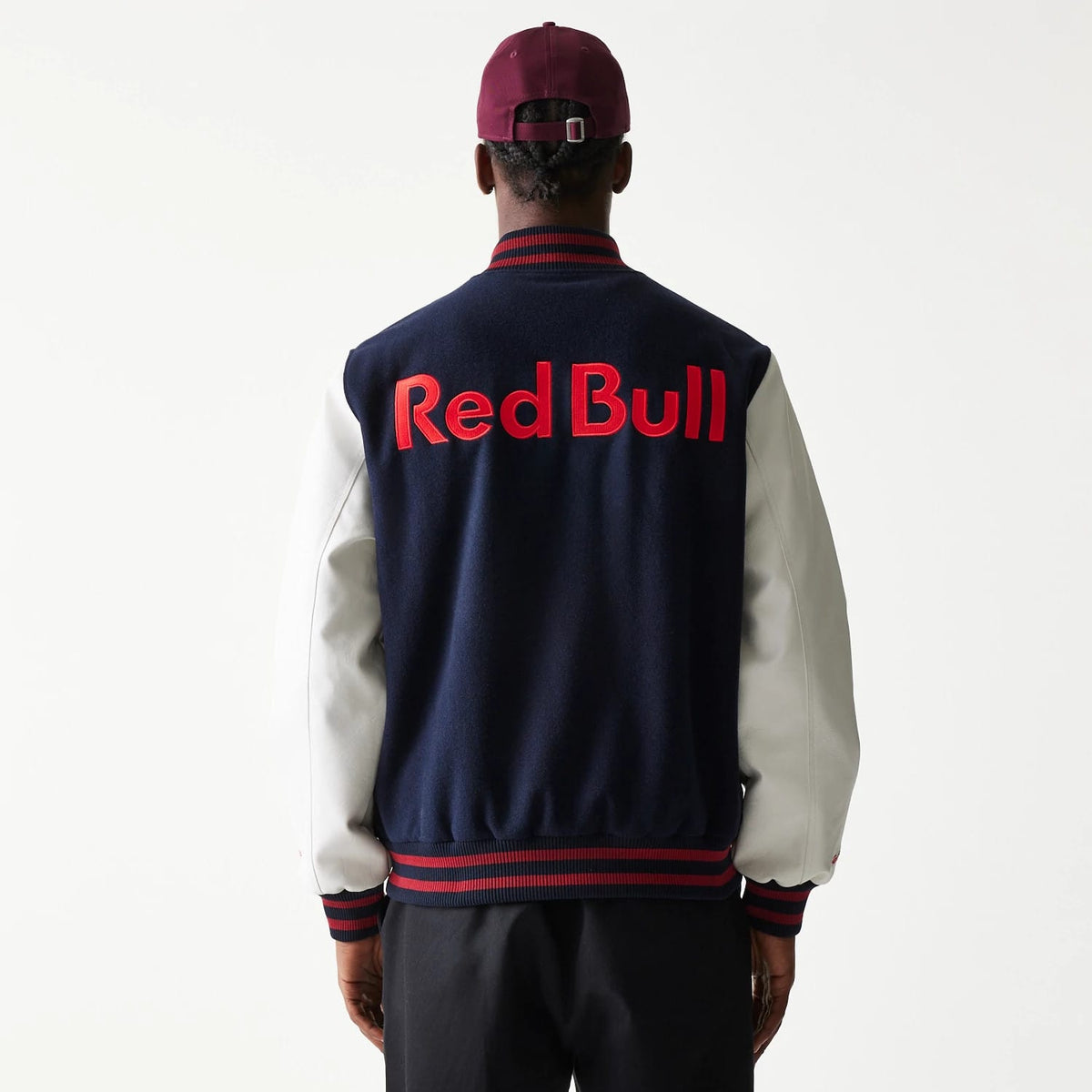 Red Bull Racing Dark Blue Varsity Jacket-klyvox
