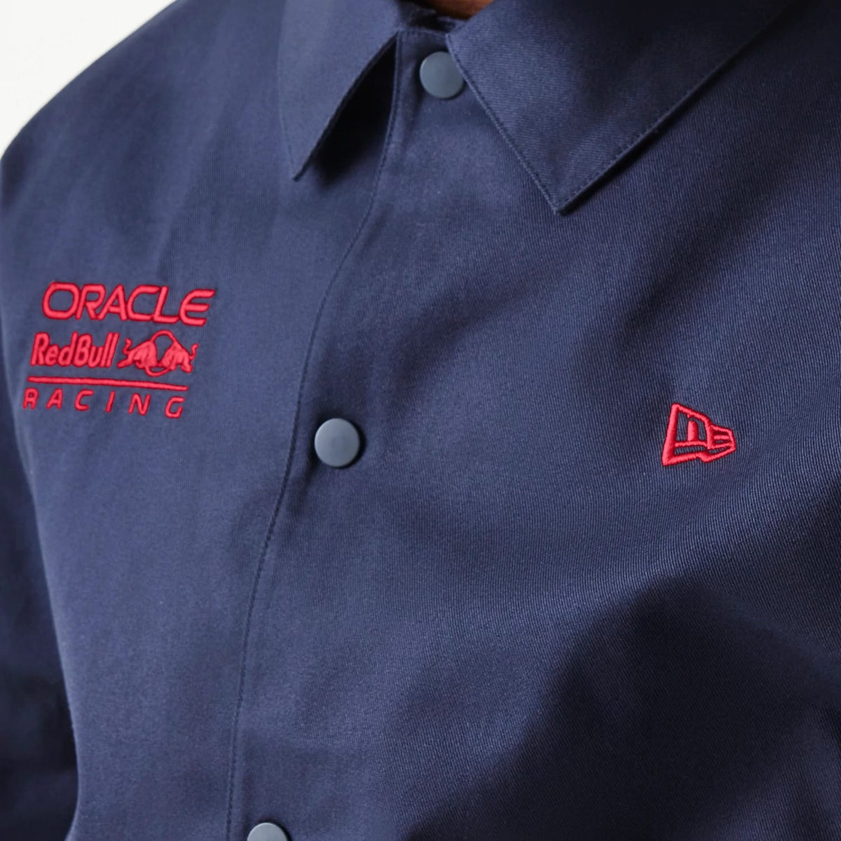 Red Bull Racing Dark Blue Oversized Coach Jacket-klyvox