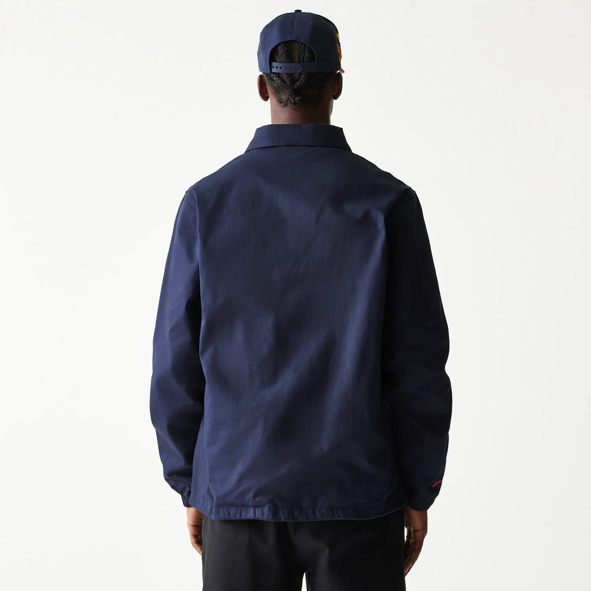 Red Bull Racing Dark Blue Oversized Coach Jacket-klyvox