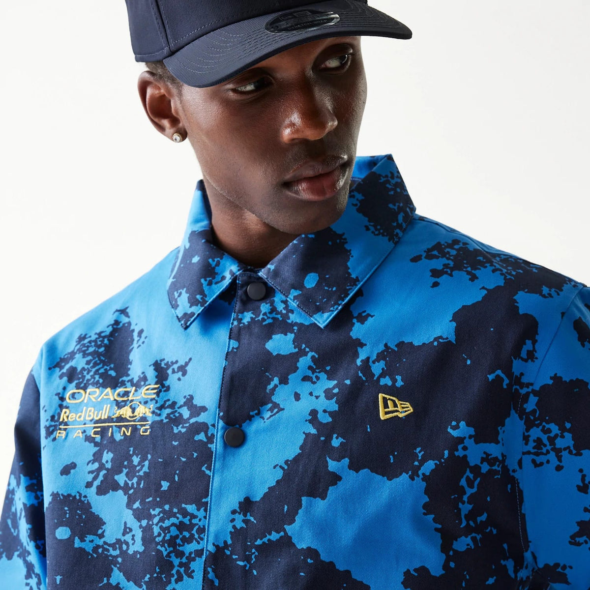 Red Bull Racing Blue Oversized Coach Jacket-klyvox