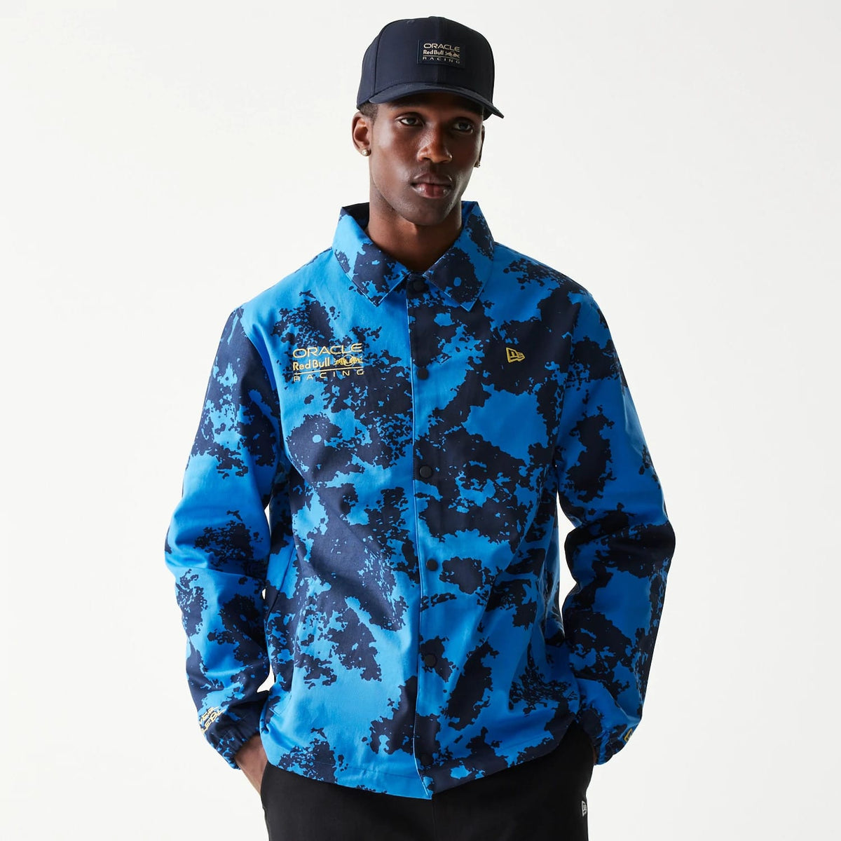 Red Bull Racing Blue Oversized Coach Jacket-klyvox
