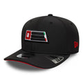 Recycled Aprilia Patch Black 9SEVENTY Stretch Snap Adjustable Cap-klyvox