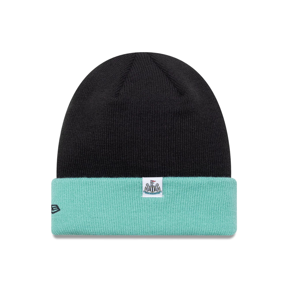 Newcastle United FC Youth Wordmark Black Cuff Knit Beanie Hat-klyvox