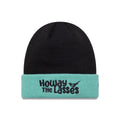 Newcastle United FC Youth Wordmark Black Cuff Knit Beanie Hat-klyvox