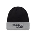 Newcastle United FC Youth Wordmark Black Cuff Knit Beanie Hat-klyvox
