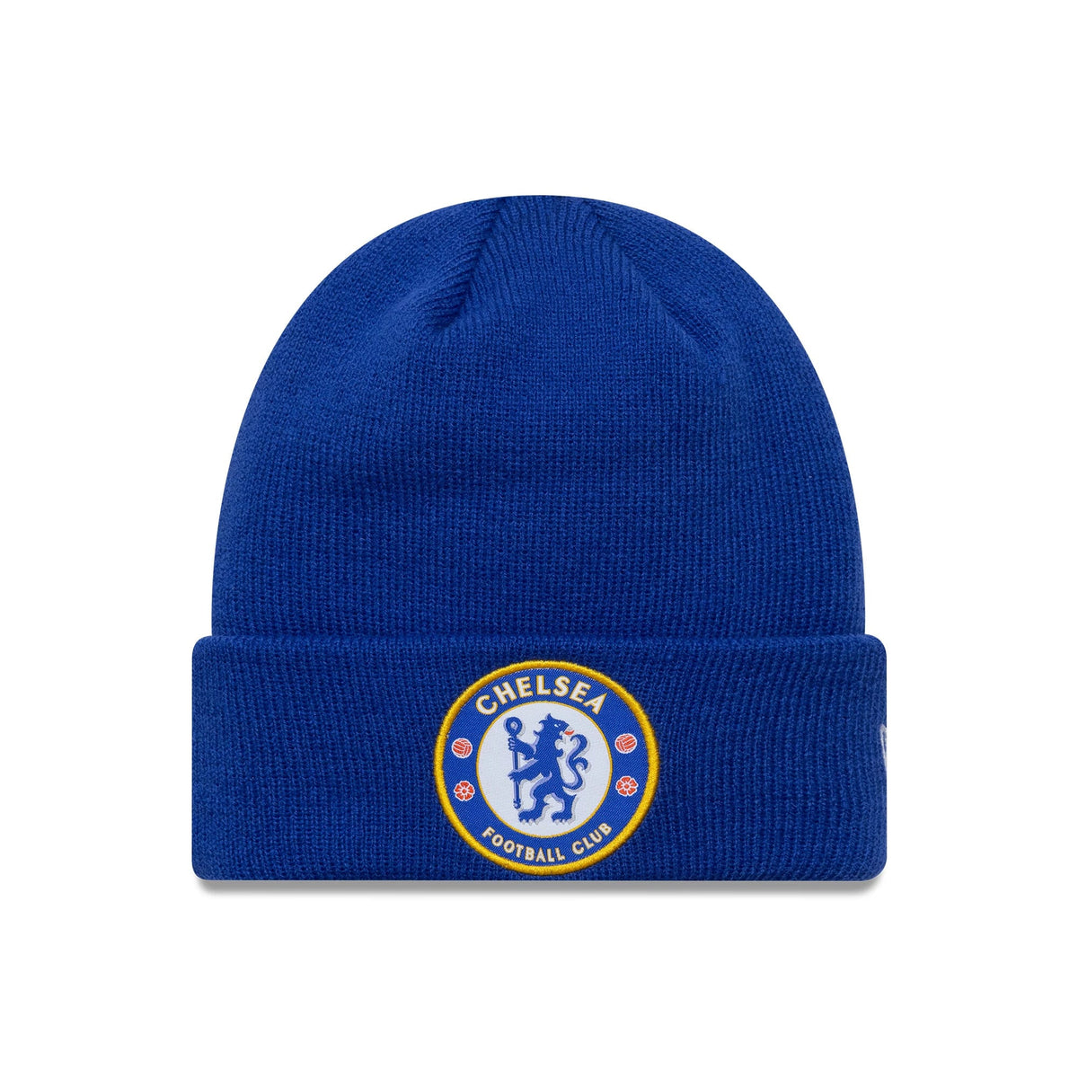 Chelsea FC Lion Crest Youth Core Blue Cuff Knit Beanie Hat-klyvox