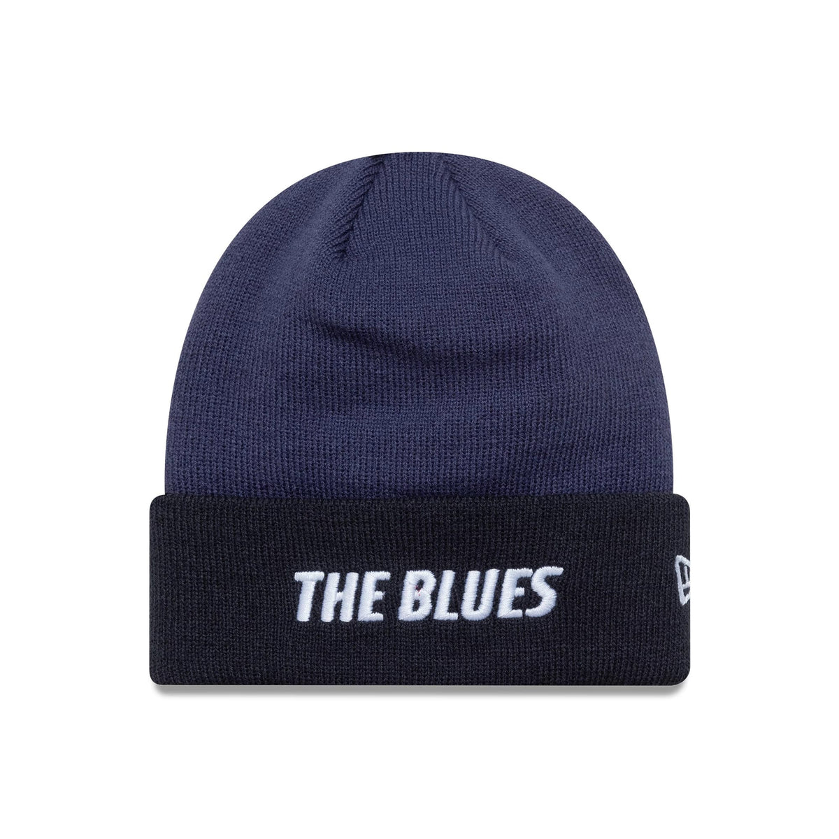 Chelsea FC Lion Crest Youth Wordmark Blue Cuff Knit Beanie Hat-klyvox