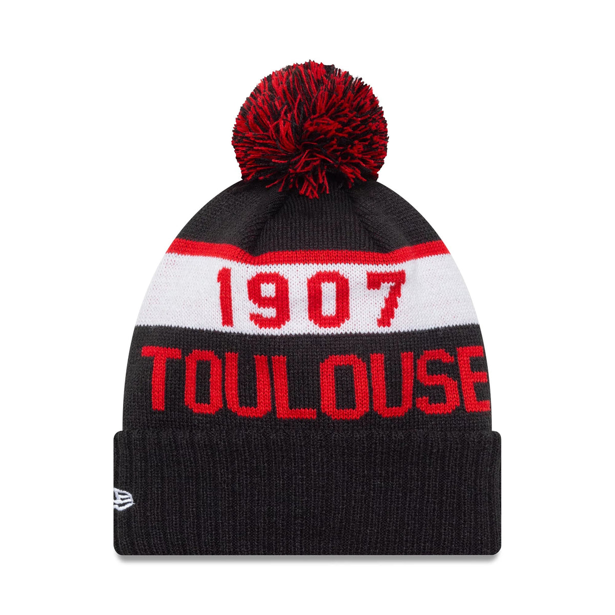 Stade Toulousain Kids Black Sport Knit Beanie Hat-klyvox