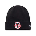 Stade Toulousain Core Black Cuff Knit Beanie Hat-klyvox