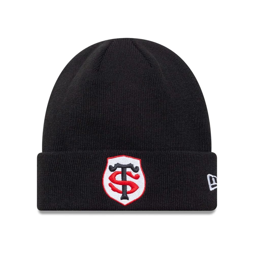 Stade Toulousain Core Black Cuff Knit Beanie Hat-klyvox