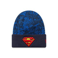 Superman Youth DC Blue Cuff Knit Beanie Hat-klyvox