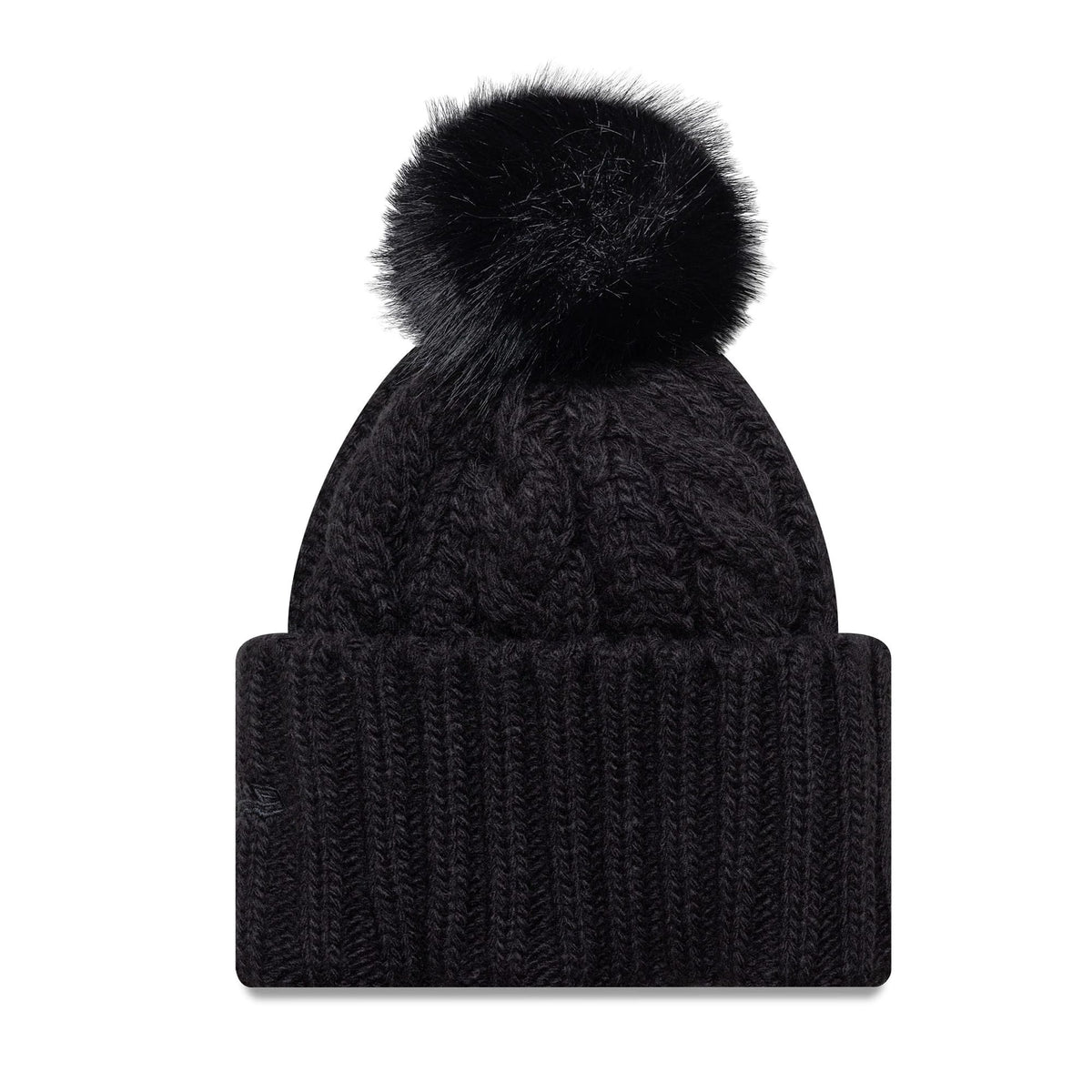 New York Yankees Youth MLB Black Cable Knit Beanie Hat-klyvox
