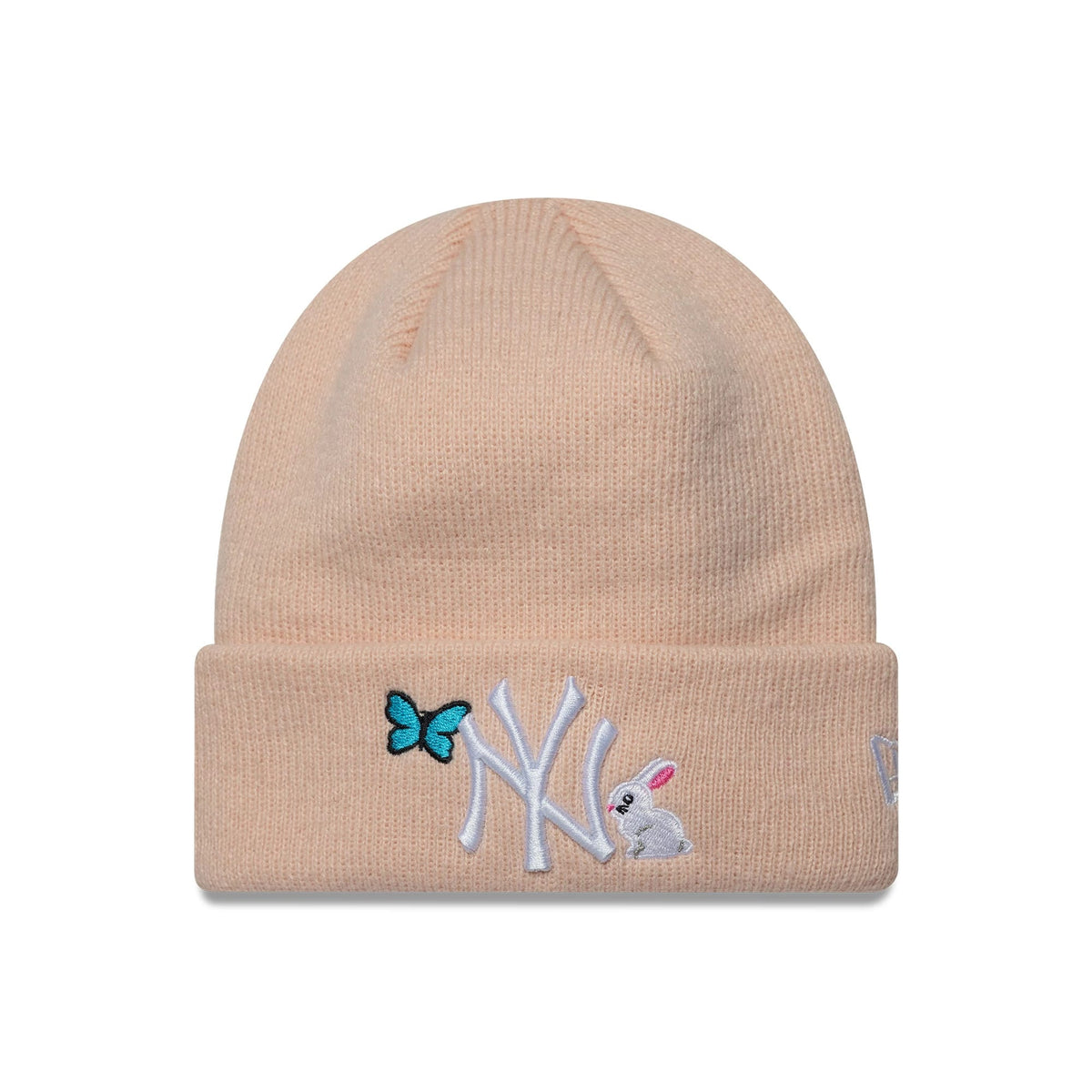 New York Yankees Toddler MLB Icon Pastel Pink Cuff Knit Beanie Hat-klyvox