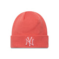 New York Yankees MLB League Essential Pastel Pink Cuff Knit Beanie Hat-klyvox