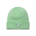 New York Yankees MLB League Essential Pastel Green Cuff Knit Beanie Hat-klyvox