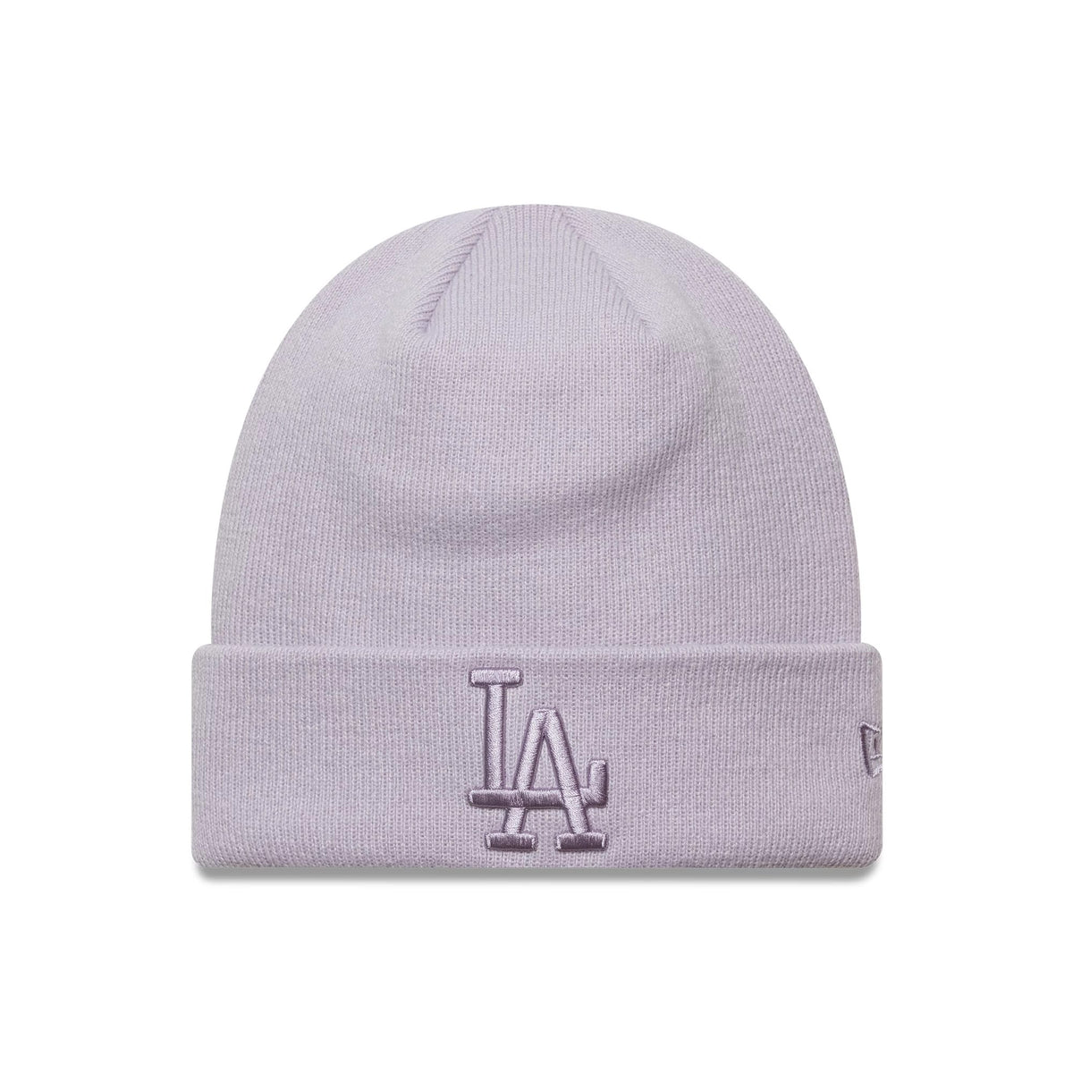 LA Dodgers MLB League Essential Pastel Purple Cuff Knit Beanie Hat-klyvox