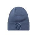 New York Yankees Youth MLB League Essential Dark Blue Cuff Knit Beanie Hat-klyvox