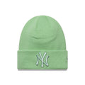 New York Yankees Youth MLB League Essential Pastel Green Cuff Knit Beanie Hat-klyvox