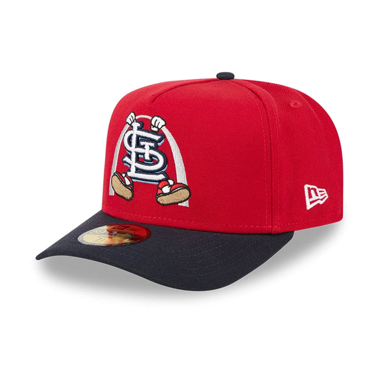 St. Louis Cardinals MLB Cartoon Red 59FIFTY A-Frame Fitted Cap-klyvox